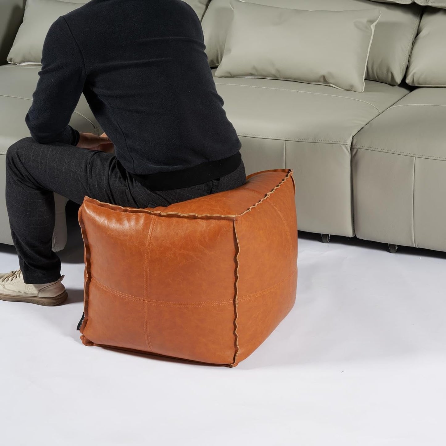 Stuffable Ottoman Cover – Store & Sit in Style | ⭐️⭐️⭐️⭐️ 4.9/5 RATED | 89,870+ Happy Customers