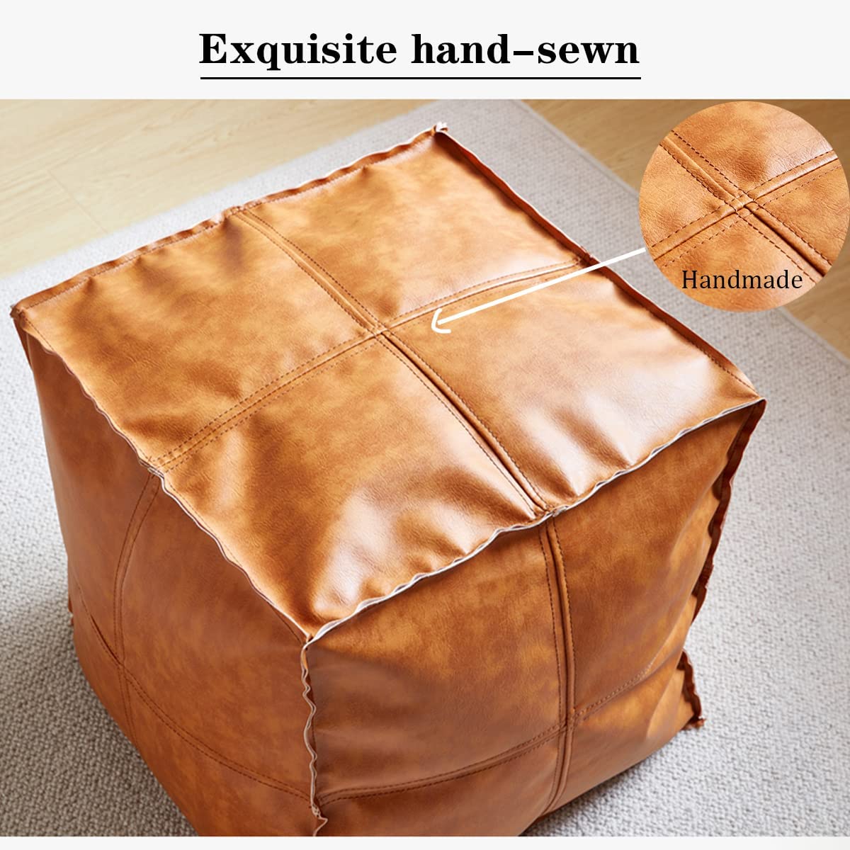 Stuffable Ottoman Cover – Store & Sit in Style | ⭐️⭐️⭐️⭐️ 4.9/5 RATED | 89,870+ Happy Customers