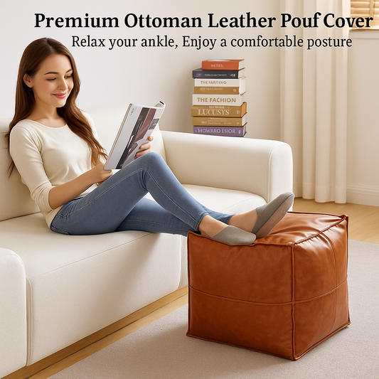 Stuffable Ottoman Cover – Store & Sit in Style | ⭐️⭐️⭐️⭐️ 4.9/5 RATED | 89,870+ Happy Customers